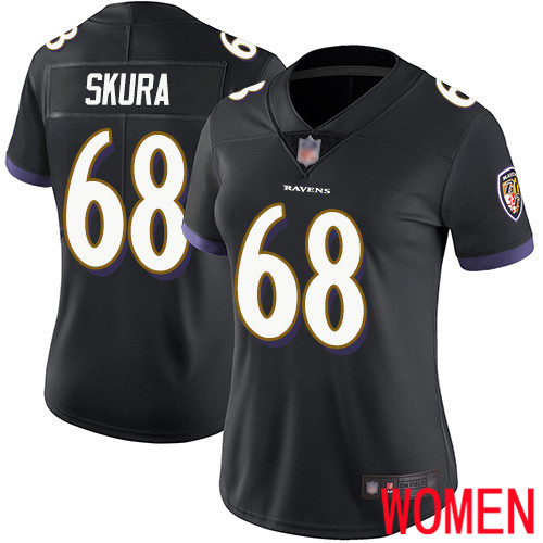 Baltimore Ravens Limited Black Women Matt Skura Alternate Jersey NFL Football 68 Vapor Untouchable